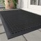 Front Door Mat Outside Entrance Doormat-Outdoor Indoor Door Mat for Entryway-Welcome Mat Thick Durable Rubber Backed Door Entry Mat Non Slip Dirt Trapper Absorbent-Black 17”x30”